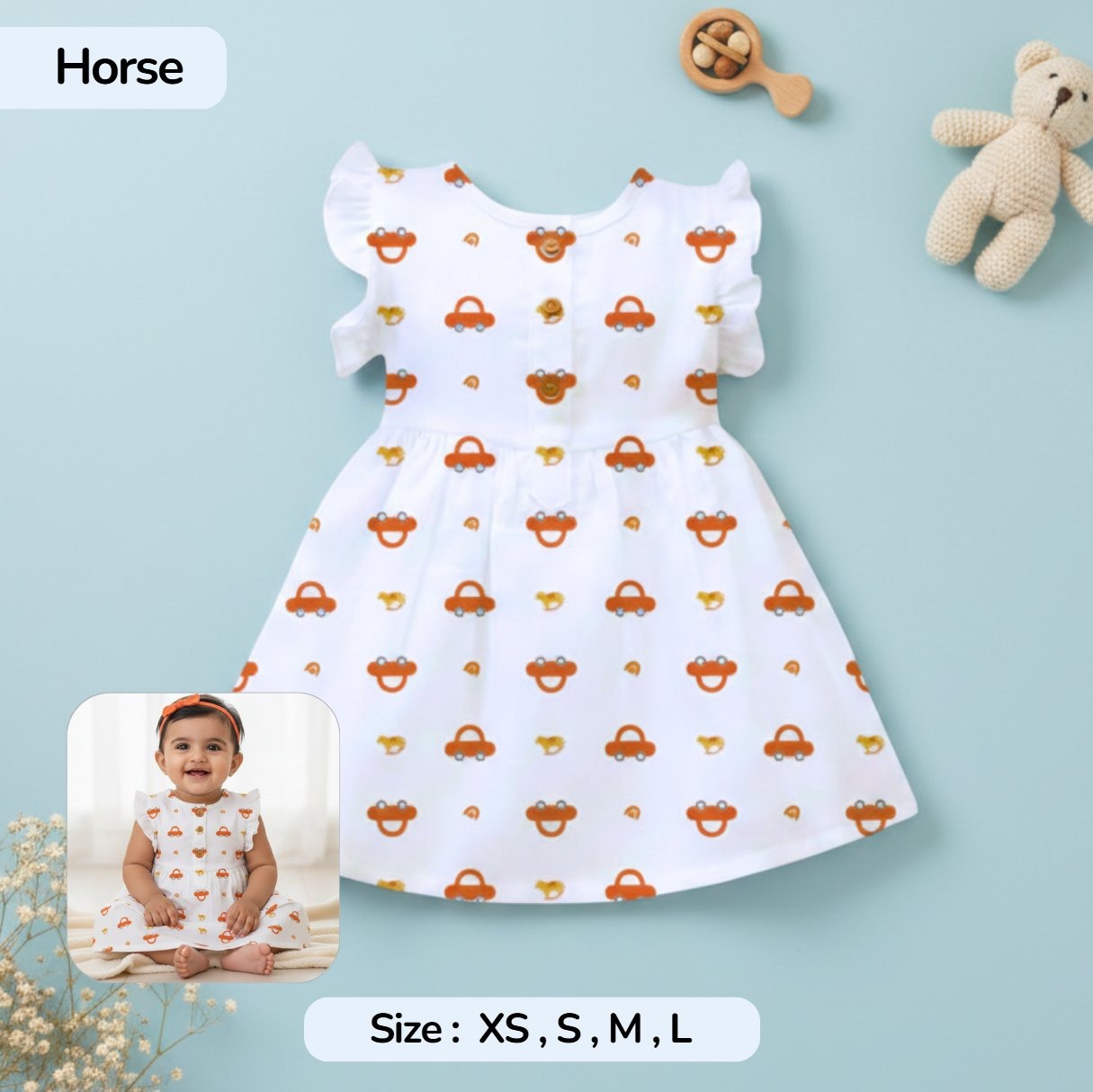 Pack of 2 Summer Muslin Frock