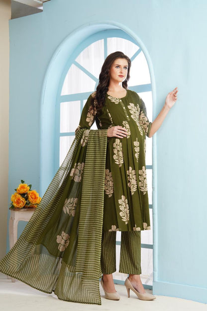 Maternity Kurta Pant Dupatta Set (3pc)