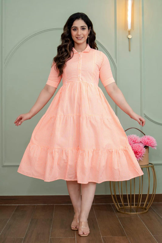 Ayunaa Cotton long style feeding gown