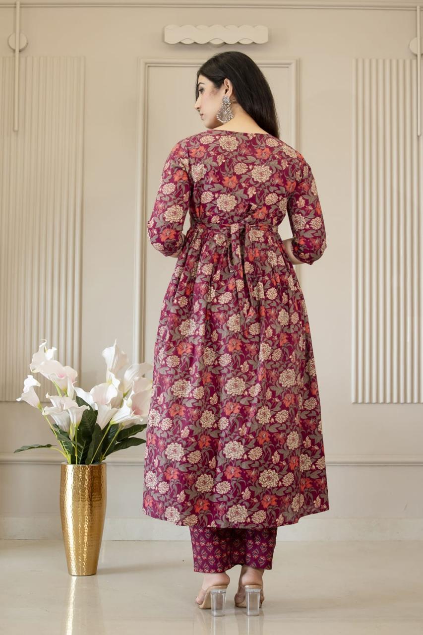 Ayunaa Maternity Kurta Pant Dupatta Set (3pc)