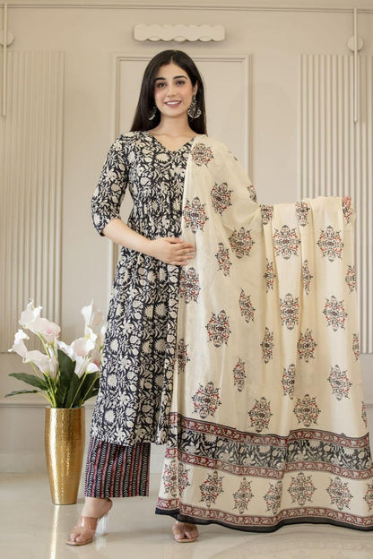 Ayunaa Maternity Kurta Pant Dupatta Set (3pc)