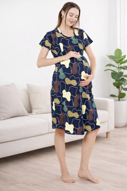Feeding Maternity Night Gown
