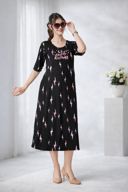 Feeding Maternity Night Gown