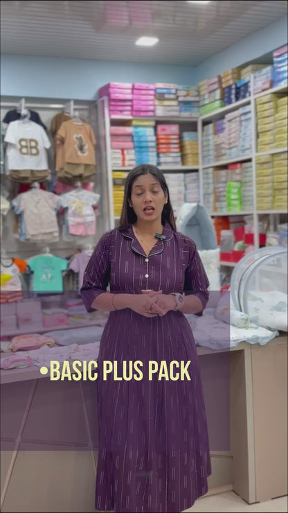 36 items Basic Plus New Born kit Hosiery Cotton Elephant